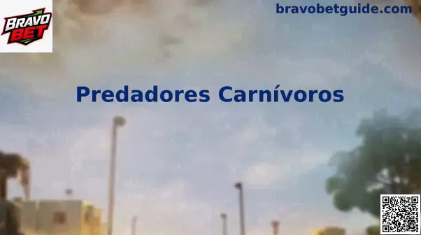 Ilustração temática de Predadores Carnívoros destacando animais caçadores em seu habitat